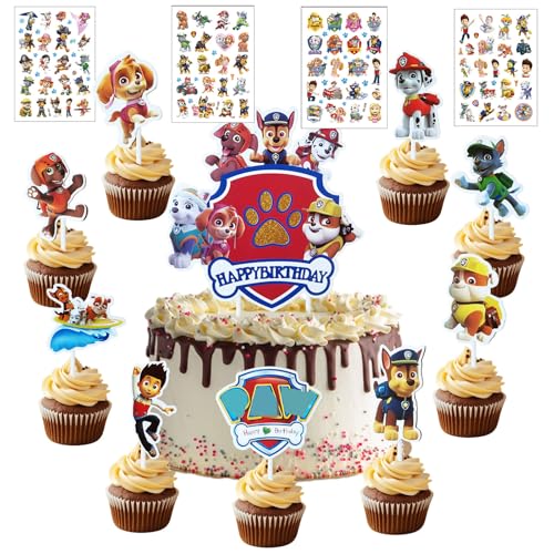 28 Stück Tortendekoration Cake Topper Set + 4 Blätter Temporäre Tattoos für Kinder, Kuchen Deko, Muffin Deko, Tortenaufleger Cupcake Topper Deko, Kindergeburtstag Party Geburtstag Deko 28 Stück Tortendekoration Cake Topper Set + 4 Blätter Temporäre Tattoos für Kinder, Kuchen Deko, Muffin Deko, Tortenaufleger Cupcake Topper Deko, Kindergeburtstag Party Geburtstag Deko von KHFEIYUE