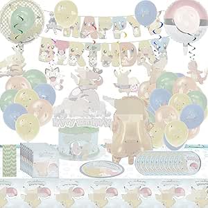 KHFEIYUE Geburtstagsfeierdekorationen, Kindergeburtstag Party Set HAPPY BIRTHDAY Banner mit Cartoon-Bilder, Kids Balloons, Karikatur Dekoration Kinder Geburtstag Partyzubehör KHFEIYUE Geburtstagsfeierdekorationen, Kindergeburtstag Party Set HAPPY BIRTHDAY Banner mit Cartoon-Bilder, Kids Balloons, Karikatur Dekoration Kinder Geburtstag Partyzubehör von KHFEIYUE