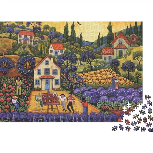 Autumn Farm Puzzles Für Erwachsene, 1000 Teile, Kunstpuzzle, 1000 Teile, Puzzle, 1000 Teile, Heimdekoration, Geeignet Für Kinder Ab 12 Jahren 1000pcs (75x50cm) von KHHKJBVCE