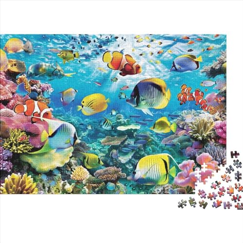 Beautiful Fish Puzzle 500 Teile Erwachsenenpuzzle Kunstpuzzle 500 Teile Puzzle 500 Teile Anspruchsvolles Puzzle Geeignet Für Kinder Ab 12 Jahren 500pcs (52x38cm) von KHHKJBVCE