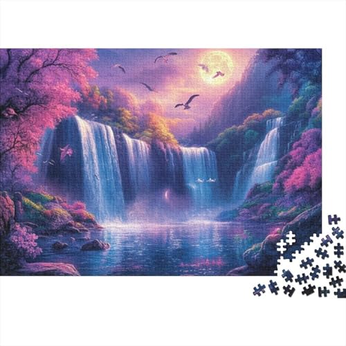 Beautiful Waterfall 1000-teilige Puzzles Für Erwachsene, 1000-teilige Puzzles Zum Stressabbau, 1000-teilige Puzzles, Spielzeug Und Spiele 1000pcs (75x50cm) von KHHKJBVCE