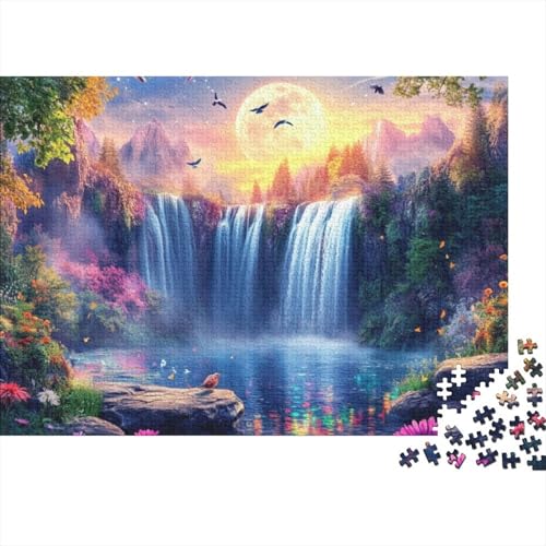 Beautiful Waterfall 1000-teilige Puzzles Für Erwachsene 1000-teilige Puzzles Einzigartige Heimdekoration Und Geschenke 1000-teilige Puzzles Spielzeug Und Spiele 1000pcs (75x50cm) von KHHKJBVCE