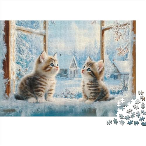 Cat 1000-teilige Puzzles Für Erwachsene Puzzles 1000 Teile Einzigartige Heimdekoration Und Geschenke 1000 Puzzles Für Erwachsene Für Erwachsene Und Kinder Ab 12 Jahren 1000pcs (75x50cm) von KHHKJBVCE