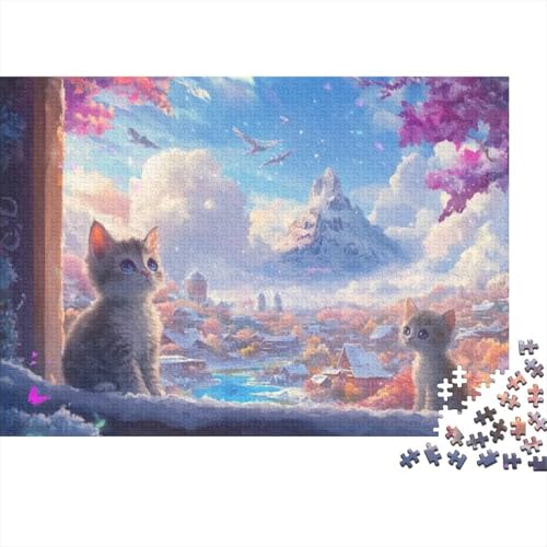 Cat 1000-teilige Puzzles Für Erwachsene Puzzles 1000 Teile Heimdekorationspuzzle1000 Puzzles Für Erwachsene Spielzeug Und Spiele 1000pcs (75x50cm) von KHHKJBVCE