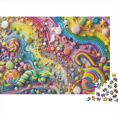 Colored Candies 1000-teiliges Puzzle Für Erwachsene, Puzzle Für Erwachsene, 1000-teiliges Puzzle, 1000-teiliges Puzzle, Jedes Teil Ist EIN Unikat. Geeignet Für Kinder Ab 12 Jahren 1000pcs (75x50cm) von KHHKJBVCE