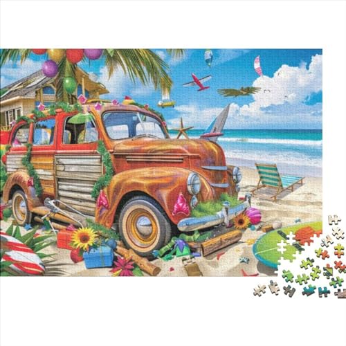 Colorful Beach Puzzle Für Erwachsene Puzzle 1000 Teile Künstlerisches Puzzle 1000 Teile Puzzle 1000 Teile Puzzle Wohnkultur Geeignet Für Kinder Über 12 Jahre 1000 Teile (75 x 50 cm) von KHHKJBVCE
