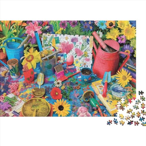 Colorful Gardening Tools 1000-teiliges Puzzle Für Erwachsene, Puzzle Für Erwachsene, 1000-teiliges Puzzle, 1000-teiliges Puzzle, Familienspiel, Puzzle, Geeignet Für Kinder Ab 12 Jahren 1000pcs (75x50c von KHHKJBVCE