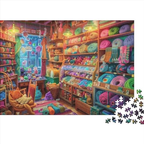 Colorful Grocery Store Puzzles Für Erwachsene 1000 Teile Puzzle Kunstpuzzle 1000 Teile Puzzle Holzpuzzle Heimdekoration Geeignet Für Kinder Über 12 Jahre 1000pcs (75x50cm) von KHHKJBVCE