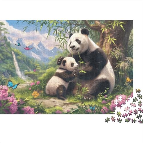 Cute Panda Puzzles Für Erwachsene, 500 Teile, Puzzle Für Erwachsene, 500 Teile, Puzzle, 500 Teile, Heimdekoration, Geeignet Für Kinder Ab 12 Jahren 500pcs (52x38cm) von KHHKJBVCE