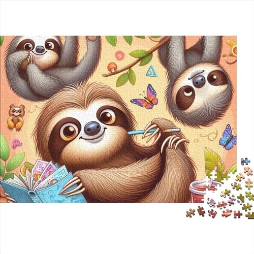 Cute Sloth Puzzles Für Erwachsene 1000 Teile Puzzles Für Erwachsene 1000 Teile Puzzle Puzzles 1000 Teile Familienstress Abbauen Geeignet Für Kinder Ab 12 Jahren 1000pcs (75x50cm) von KHHKJBVCE