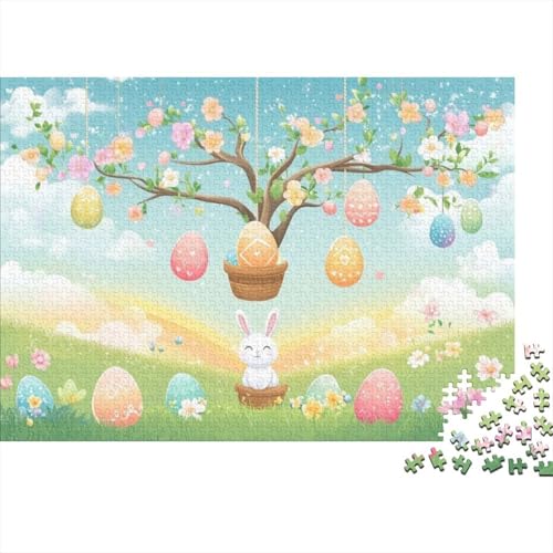 Cute Tree with Easter Eggs Puzzles Für Erwachsene 1000 Puzzles 1000 Teile Lernspiele Für Erwachsene 1000 Puzzles Für Erwachsene Und Kinder Ab 12 Jahren 1000pcs (75x50cm) von KHHKJBVCE