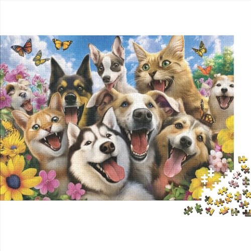 Dog Selfie Puzzles Für Erwachsene 500 Teile Puzzles Für Erwachsene 500 Teile Puzzle Puzzles 500 Teile Puzzle Familienspiel Puzzle Geeignet Für Kinder Ab 12 Jahren 500pcs (52x38cm) von KHHKJBVCE