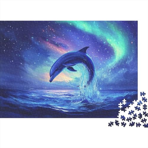 Dolphin 1000-teilige Puzzles Für Erwachsene. 1000-teilige Puzzles Zum Stressabbau. 1000-teilige Puzzles Für Erwachsene Und Kinder Ab 12 Jahren 1000pcs (75x50cm) von KHHKJBVCE