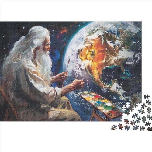 Earth Creator 1000-teiliges Puzzle Für Erwachsene, Kunstpuzzle, 1000-teiliges Puzzle, 1000-teiliges Puzzle, Familienspiel, Puzzle, Geeignet Für Kinder Ab 12 Jahren 1000pcs (75x50cm) von KHHKJBVCE