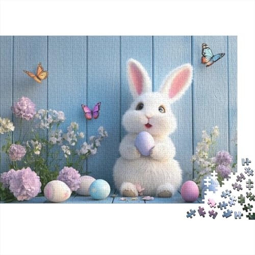 Easter Bunny Puzzles Für Erwachsene, 1000 Puzzles, 1000 Teile, Herausfordernde Puzzles Für Erwachsene, 1000 Teile, Spielzeug Und Spiele 1000pcs (75x50cm) von KHHKJBVCE