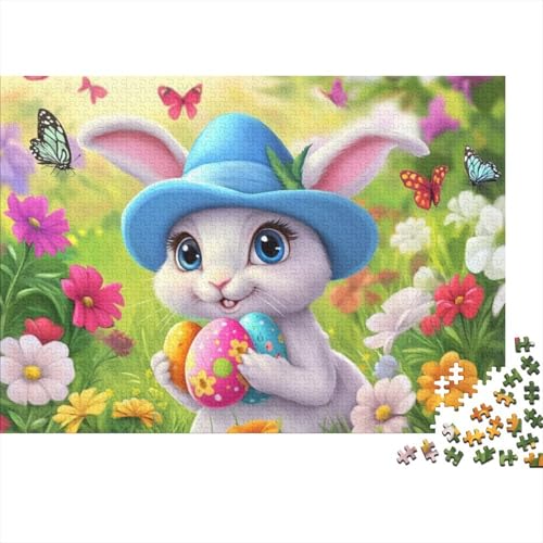 Easter Bunny Puzzles Für Erwachsene 1000 1000-teilige Puzzles Einzigartige Heimdekoration Und Geschenke 1000-teilige Puzzles Spielzeug Und Spiele 1000pcs (75x50cm) von KHHKJBVCE