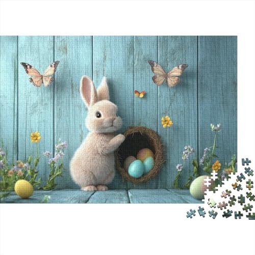 Easter Bunny Puzzles Für Erwachsene 1000 1000-teilige Puzzles Familienpuzzlespielzeug 1000-teilige Puzzles Spielzeug Und Spiele 1000pcs (75x50cm) von KHHKJBVCE