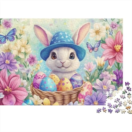 Easter Bunny Puzzles Für Erwachsene 1000 1000-teilige Puzzles Heimdekorationspuzzle 1000-teilige Puzzles Für Erwachsene Und Kinder Ab 12 Jahren 1000pcs (75x50cm) von KHHKJBVCE