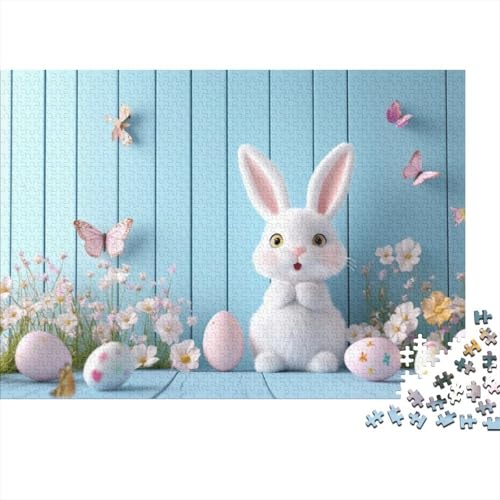 Easter Bunny Puzzles Für Erwachsene 1000 1000-teilige Puzzles Heimdekorationspuzzle 1000-teilige Puzzles Spielzeug Und Spiele 1000pcs (75x50cm) von KHHKJBVCE
