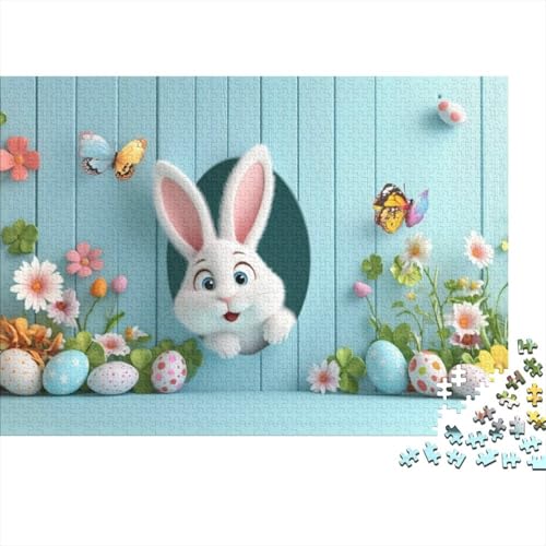 Easter Bunny Puzzles Für Erwachsene 1000 1000-teilige Puzzles Heimdekorationspuzzle 1000-teilige Puzzles Spielzeug Und Spiele 1000pcs (75x50cm) von KHHKJBVCE