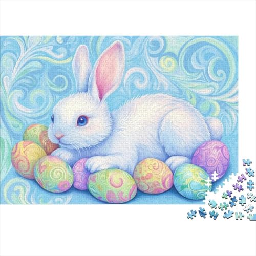 Easter Bunny Puzzles Für Erwachsene 1000 1000-teilige Puzzles Heimdekorationspuzzle 1000-teilige Puzzles Spielzeug Und Spiele 1000pcs (75x50cm) von KHHKJBVCE