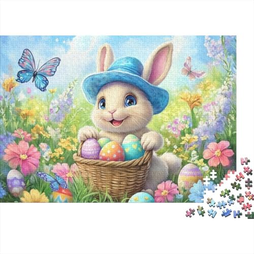 Easter Bunny Puzzles Für Erwachsene 1000 1000-teilige Puzzles Lernspiele Für Erwachsene 1000 Puzzles Für Erwachsene Für Erwachsene Und Kinder Ab 12 Jahren 1000pcs (75x50cm) von KHHKJBVCE