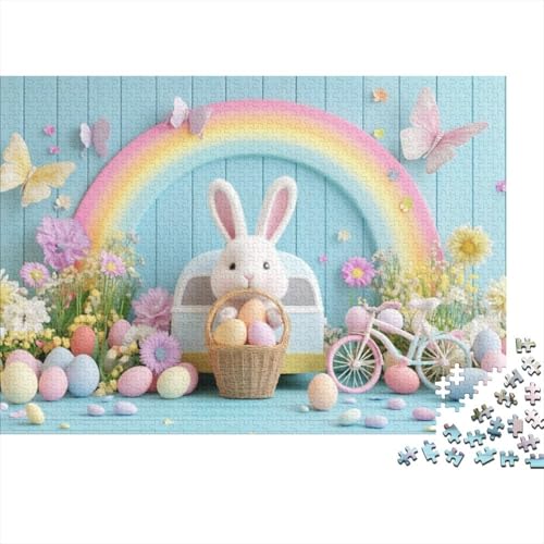 Easter Bunny Puzzles Für Erwachsene 1000 1000-teilige Puzzles Lernspiele Für Erwachsene 1000 Puzzles Für Erwachsene Für Erwachsene Und Kinder Ab 12 Jahren 1000pcs (75x50cm) von KHHKJBVCE