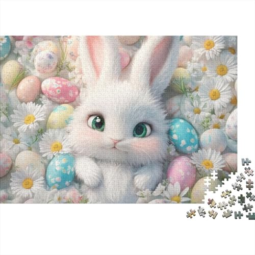 Easter Bunny Puzzles Für Erwachsene 1000 1000-teilige Puzzles Stressabbauende Puzzles 1000-teilige Puzzles Für Erwachsene Und Kinder Ab 12 Jahren 1000pcs (75x50cm) von KHHKJBVCE