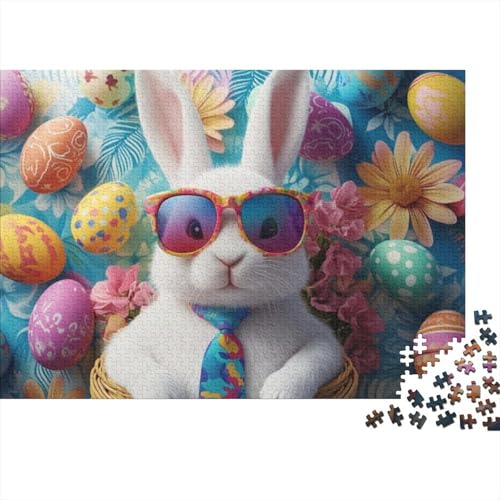 Easter Bunny Puzzles Für Erwachsene 1000 Puzzles 1000 Teile Impossible Puzzle 1000 Teile Puzzles Spielzeug Und Spiele 1000pcs (75x50cm) von KHHKJBVCE