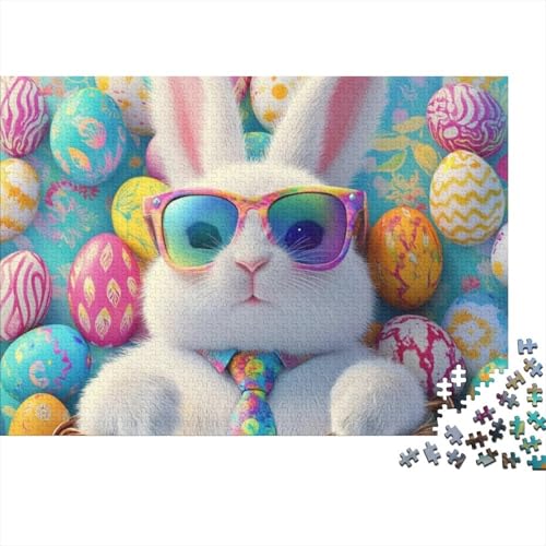 Easter Bunny Puzzles Für Erwachsene 1000 Puzzles 1000 Teile Lernspiele Für Erwachsene 1000 Puzzles Für Erwachsene Für Erwachsene Und Kinder Ab 12 Jahren 1000pcs (75x50cm) von KHHKJBVCE