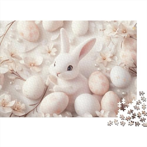Easter Bunny Puzzles Für Erwachsene 1000 Puzzles Mit 1000 Teilen Heimdekorationspuzzle 1000 Puzzles Für Erwachsene Spielzeug Und Spiele 1000pcs (75x50cm) von KHHKJBVCE