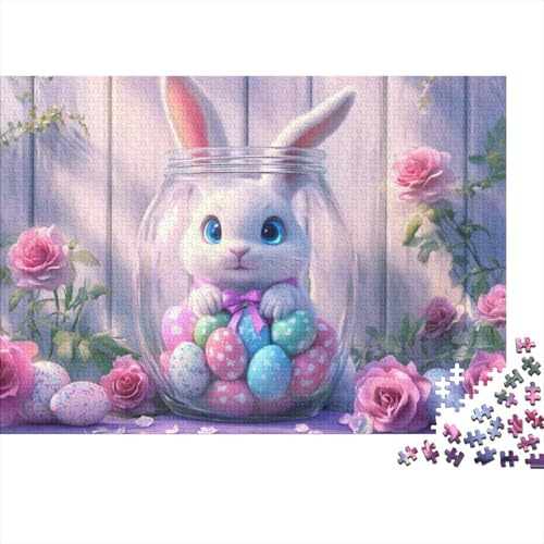 Easter Bunny and Eggs Puzzles Für Erwachsene, 1000 Puzzles, 1000 Teile, Herausfordernde Puzzles Für Erwachsene, 1000 Puzzles Für Erwachsene, Spielzeug Und Spiele 1000pcs (75x50cm) von KHHKJBVCE
