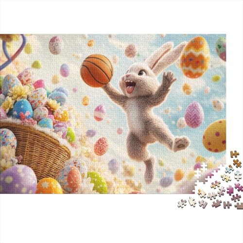 Easter Bunny and Eggs Puzzles Für Erwachsene 1000 1000-teilige Puzzles Lernspiele Für Erwachsene 1000-teilige Puzzles Für Erwachsene Und Kinder Ab 12 Jahren 1000pcs (75x50cm) von KHHKJBVCE