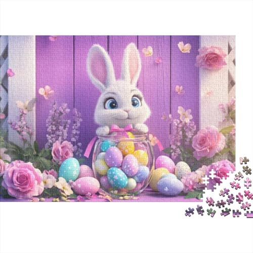 Easter Bunny and Eggs Puzzles Für Erwachsene 1000 Puzzles 1000 Teile Impossible Puzzle 1000 Teile Puzzles Für Erwachsene Und Kinder Ab 12 Jahren 1000pcs (75x50cm) von KHHKJBVCE