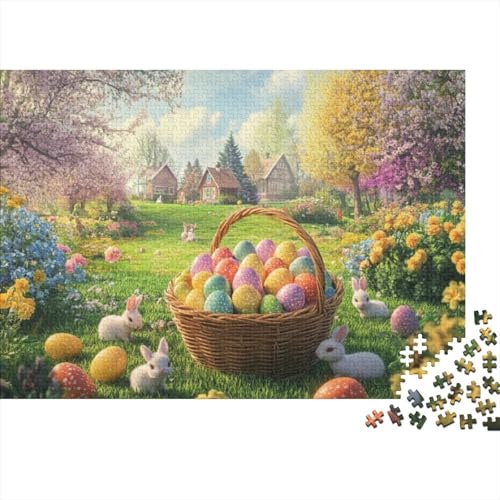 Easter Egg Puzzles Für Erwachsene 1000 1000-teilige Puzzles Einzigartige Heimdekoration Und Geschenke 1000-teilige Puzzles Spielzeug Und Spiele 1000pcs (75x50cm) von KHHKJBVCE