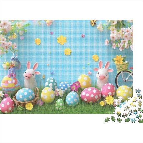 Easter Egg Puzzles Für Erwachsene 1000 1000-teilige Puzzles Stressabbauende Puzzles 1000-teilige Puzzles Spielzeug Und Spiele 1000pcs (75x50cm) von KHHKJBVCE
