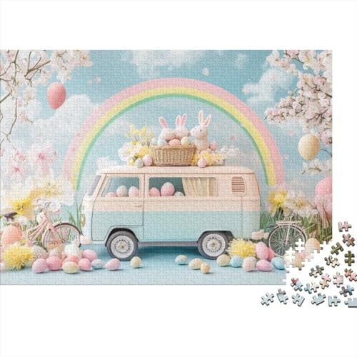 Easter Egg Puzzles Für Erwachsene 1000-teilige Puzzles Impossible Puzzle 1000 Puzzles Für Erwachsene Spielzeug Und Spiele 1000pcs (75x50cm) von KHHKJBVCE