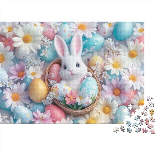 Easter Eggs and Rabbit Puzzles Für Erwachsene 1000 1000-teilige Puzzles Anspruchsvolle Puzzles Für Erwachsene 1000-teilige Puzzles Für Erwachsene Und Kinder Ab 12 Jahren 1000pcs (75x50cm) von KHHKJBVCE