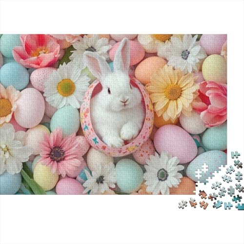 Easter Eggs and Rabbit Puzzles Für Erwachsene 1000 Puzzles Mit 1000 Teilen Familienpuzzlespielzeug 1000 Puzzles Für Erwachsene Spielzeug Und Spiele 1000pcs (75x50cm) von KHHKJBVCE