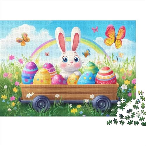 Easter Eggs and Rabbit Puzzles Für Erwachsene 1000 Puzzles Mit 1000 Teilen Stressabbauende Puzzles 1000 Puzzles Für Erwachsene Für Erwachsene Und Kinder Ab 12 Jahren 1000pcs (75x50cm) von KHHKJBVCE