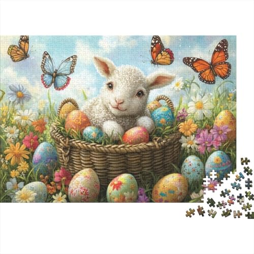 Easter Sheep Puzzles Für Erwachsene 1000 1000-teilige Puzzles Einzigartige Heimdekoration Und Geschenke 1000-teilige Puzzles Spielzeug Und Spiele 1000pcs (75x50cm) von KHHKJBVCE