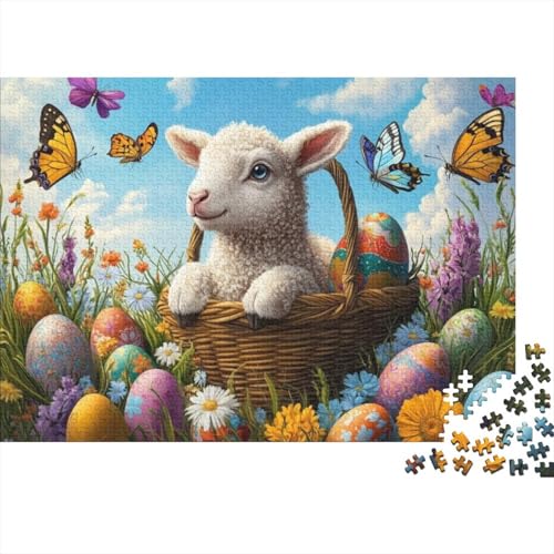 Easter Sheep Puzzles Für Erwachsene 1000 Puzzles Mit 1000 Teilen Anspruchsvolle Puzzles Für Erwachsene 1000 Puzzles Für Erwachsene Für Erwachsene Und Kinder Ab 12 Jahren 1000pcs (75x50cm) von KHHKJBVCE