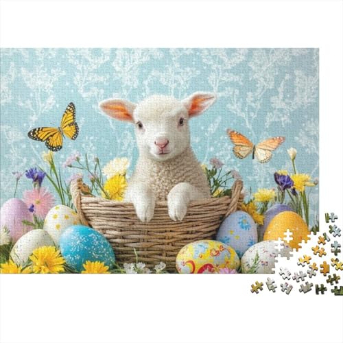 Easter Sheep Puzzles Für Erwachsene 1000 Puzzles Mit 1000 Teilen Einzigartige Heimdekoration Und Geschenke 1000 Puzzles Für Erwachsene Für Erwachsene Und Kinder Ab 12 Jahren 1000pcs (75x50cm) von KHHKJBVCE