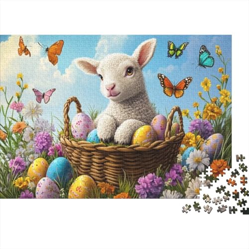 Easter Sheep Puzzles Für Erwachsene 1000 Puzzles Mit 1000 Teilen Familienpuzzlespielzeug 1000 Puzzles Für Erwachsene Spielzeug Und Spiele 1000pcs (75x50cm) von KHHKJBVCE
