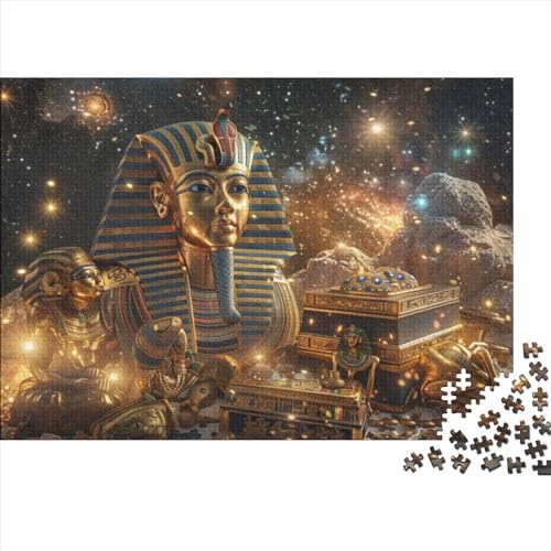Egyptian Pharaoh Puzzles Für Erwachsene 1000 Teile Puzzle Kunstpuzzle 1000 Teile Puzzle Holzpuzzles Anspruchsvolles Puzzle Geeignet Für Kinder Über 12 Jahre 1000pcs (75x50cm) von KHHKJBVCE
