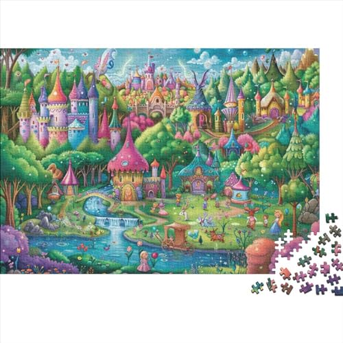 Fairy Forest 1000-teiliges Puzzle Für Erwachsene, Puzzle Für Erwachsene, 1000-teiliges Puzzle, 1000-teiliges Puzzle, Familienspiel, Puzzle, Geeignet Für Kinder Ab 12 Jahren 1000pcs (75x50cm) von KHHKJBVCE