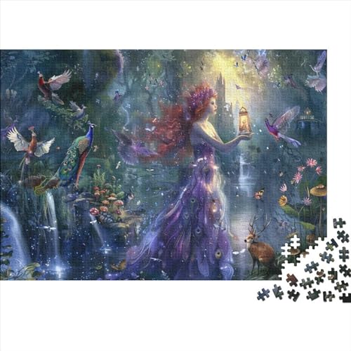 Fairy Princess 1000-teiliges Puzzle Für Erwachsene, Kunstpuzzle, 1000-teiliges Puzzle, 1000-teiliges Puzzle, Anspruchsvolles Puzzle, Geeignet Für Kinder Ab 12 Jahren 1000pcs (75x50cm) von KHHKJBVCE