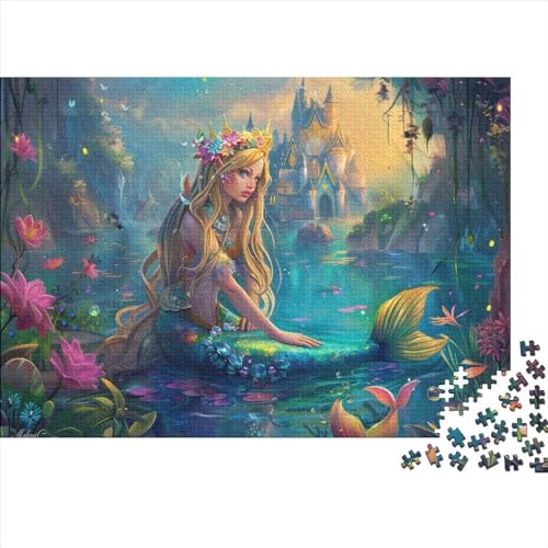 Fairy Princess 300-teiliges Puzzle Für Erwachsene, Kunstpuzzle, 300-teiliges Puzzle, 300-teiliges Puzzle, Künstlerische Dekorationen, Geeignet Für Kinder Ab 12 Jahren 300pcs (40x28cm) von KHHKJBVCE
