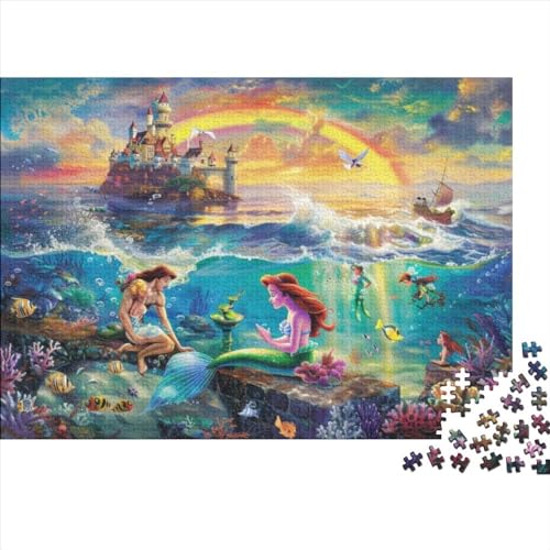 Fairy Tale World Puzzle für Erwachsene, 1000 Teile, künstlerisches Puzzle, 1000 Teile, Holzpuzzle, Heimdekoration, geeignet für Kinder ab 12 Jahren, 1000 Stück (75 x 50 cm) von KHHKJBVCE