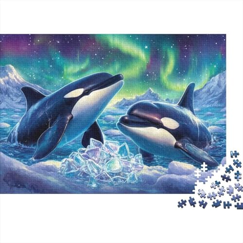 Killer Whale 1000-teilige Puzzles Für Erwachsene, 1000-teilige Puzzles Zum Stressabbau, 1000 Puzzles Für Erwachsene, Für Erwachsene Und Kinder Ab 12 Jahren 1000pcs (75x50cm) von KHHKJBVCE